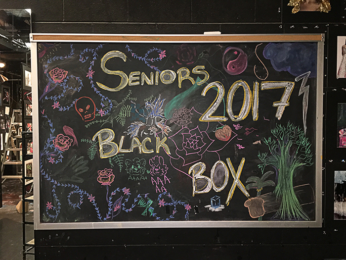 The black box opens its doors for new AP senior artists