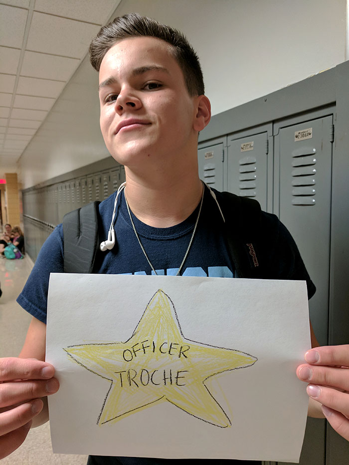 Dylan Troche pursues his dream of being a police officer