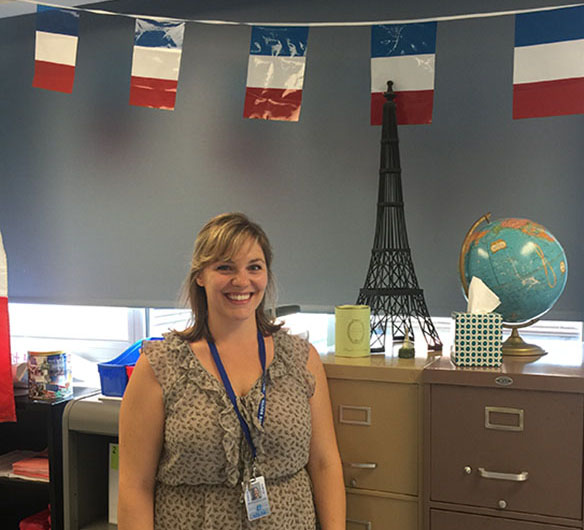 District 99s new French teacher, Madame Reuillon.