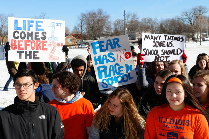 A photo from the walkout that took place last year on Mar. 13.