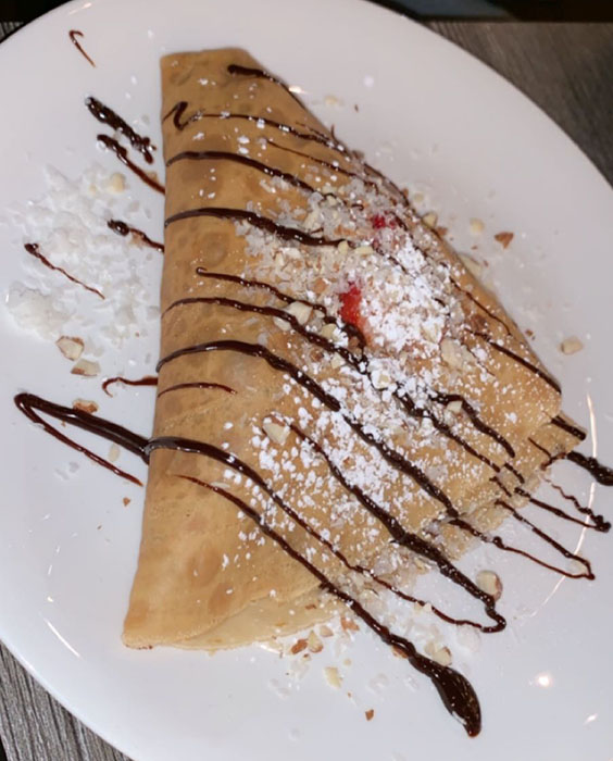 This coconut crepe came straight from the Olympian gods themselves. 