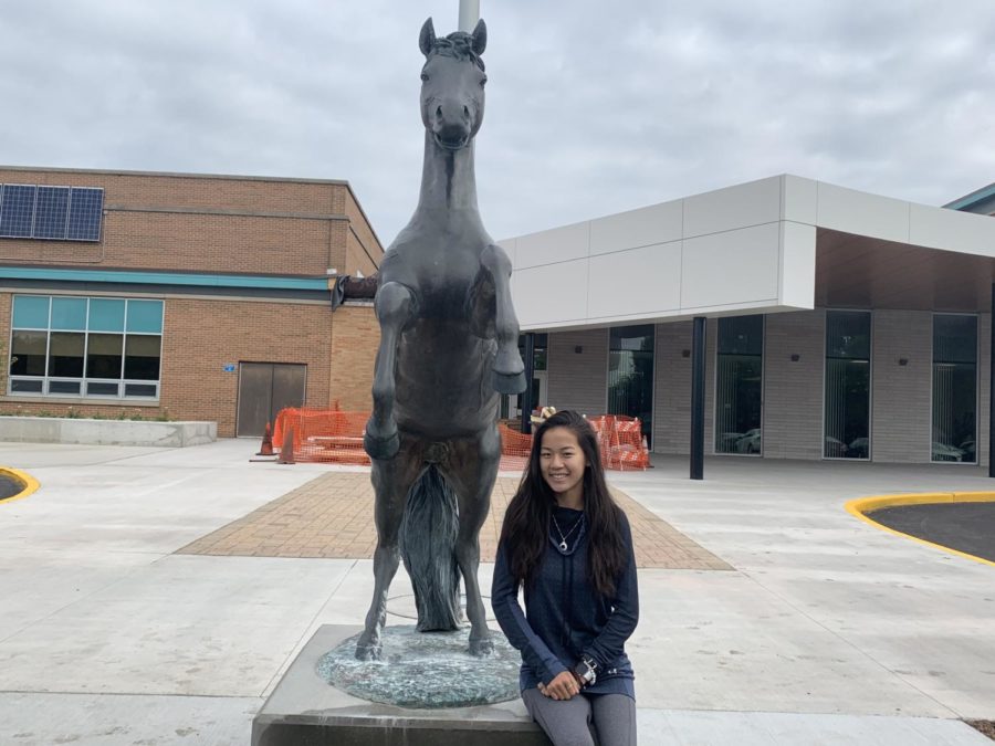 DGS senior Gianna Chimino splits her time between school and horse-back riding.  