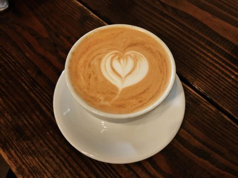The bourbon spice latte from Five and Hoek had an intricate heart design.