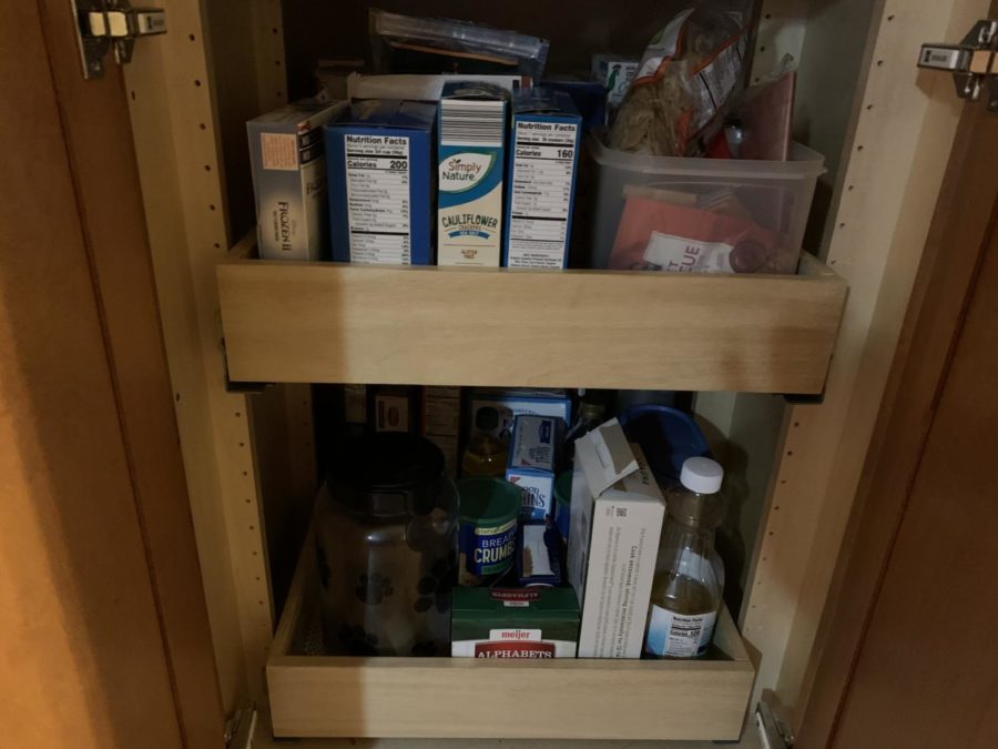 My pantry that is filled with foods that Kuhn probably has not eaten yet.