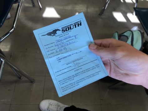 PE slips are provided by the PE Department. Ask your teacher for one if necessary. 