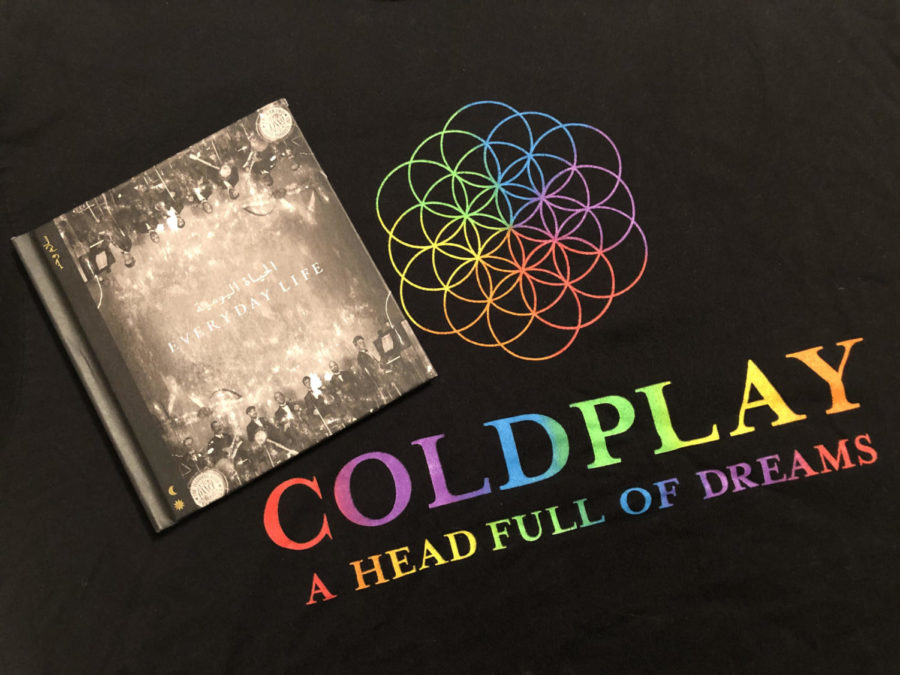 There is not only a contrast in the artwork associated with Coldplays last two albums, but also in the evolution of their sound.