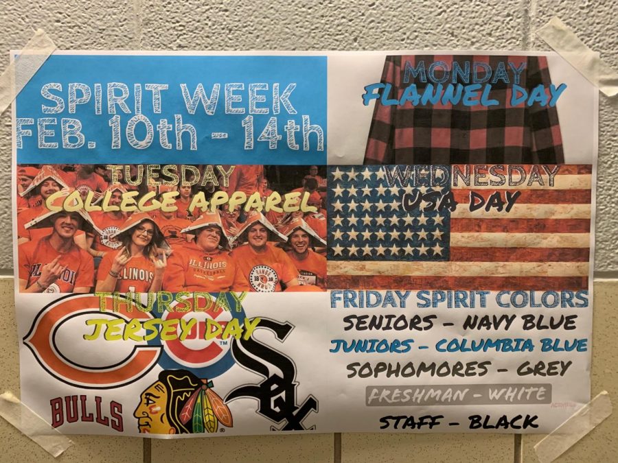 Some of the fun themes for the upcoming Spirit Week.