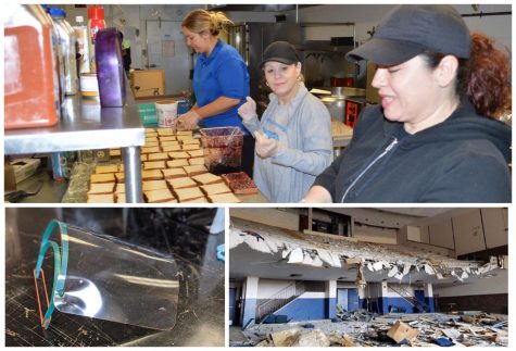 The meal pick-up initiative, face shield production and master facility plan construction are three of the most prominent projects occurring within the DGS building.