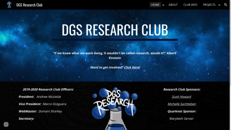 DGS Research Club offers students the opportunity to conduct their own long-term research projects.