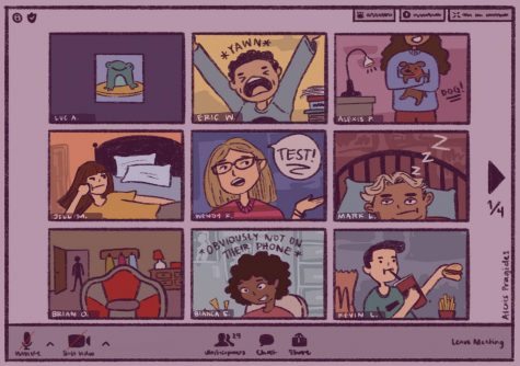 Teachers attempt to effectively teach via Zoom despite the constant distractions and internet disruptions that often make this impossible.