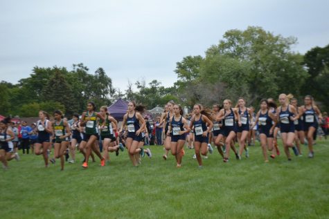 Seconds after the gun fires, the Mustangs charge to the front dominating the field at the Fenton Invitational.