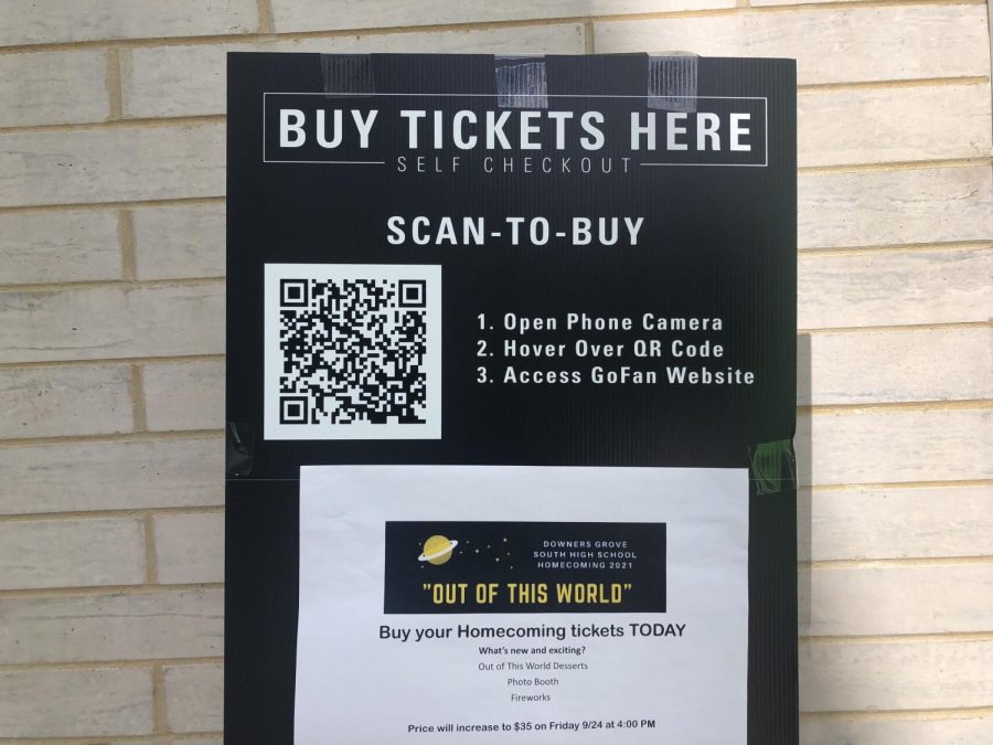 New this year, tickets were virtual. You could purchase them by scanning a QR code. 