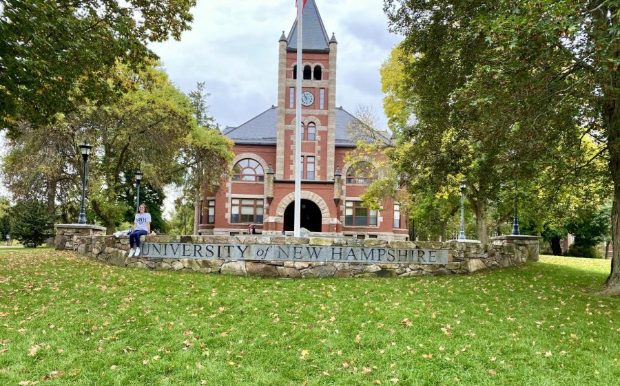  Mahoney visits the University of New Hampshire for her official tour of the school and to meet the swim team. 