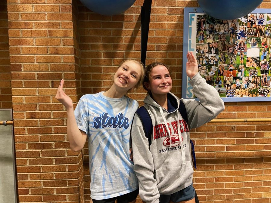 Senior homecoming court representatives Hanna Rodeck and Rose Kuhlman will be honored at the pep assembly on Friday, Sept. 16. 