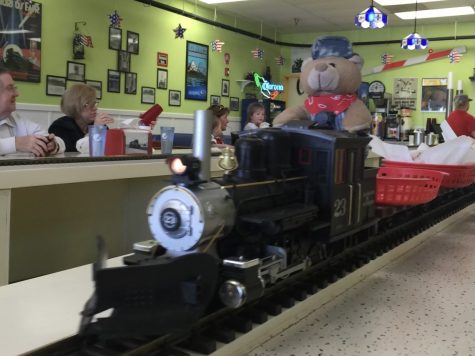 The trains at the diner deliver food to guests, part of the reason people keep coming back.