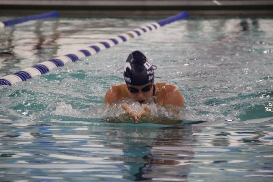 Sophomore Payton Diprospero’s behind-the-blocks routine helps her race to victory.