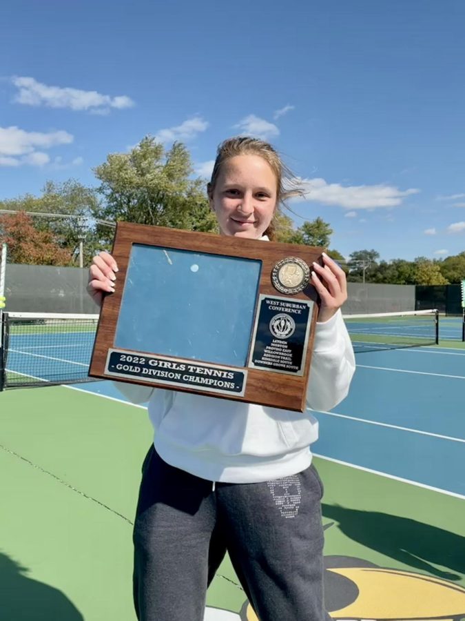 Hermanova took first place in the second singles position at the conference tournament. 