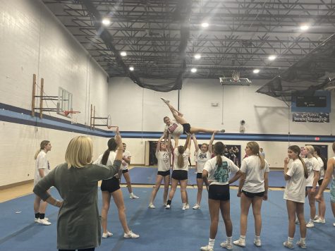 When trying a new stunt or trick, the whole team will stand around to help base.