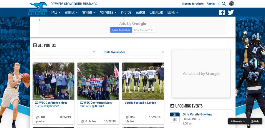 Downers Grove South Mustang photo website for there athletes
