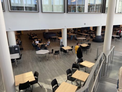 The commons is place where students and staff can go to collaborate. 