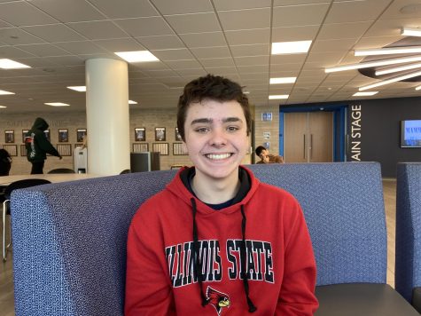 Senior Ethan Eberhard notes how he has felt welcome in the drama community.