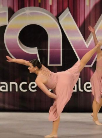 When Berman is not practicing with the school team, she is often performing routines for her studio.