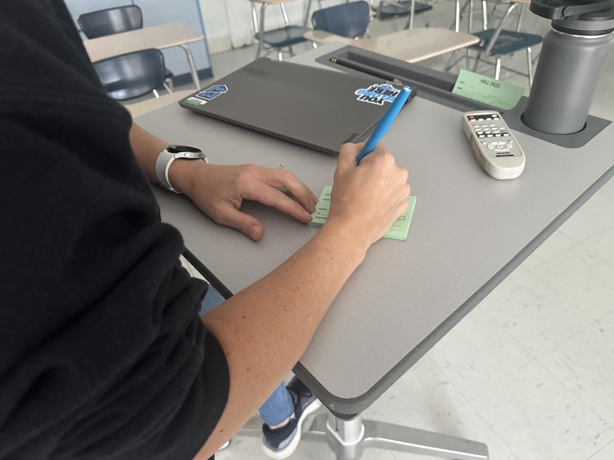 Teachers fill out a detailed pass anytime a students needs to leave the classroom.