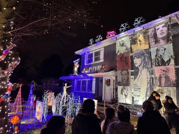 The house is located on Atlas Lane, and is decked out in all things Taylor Swift.