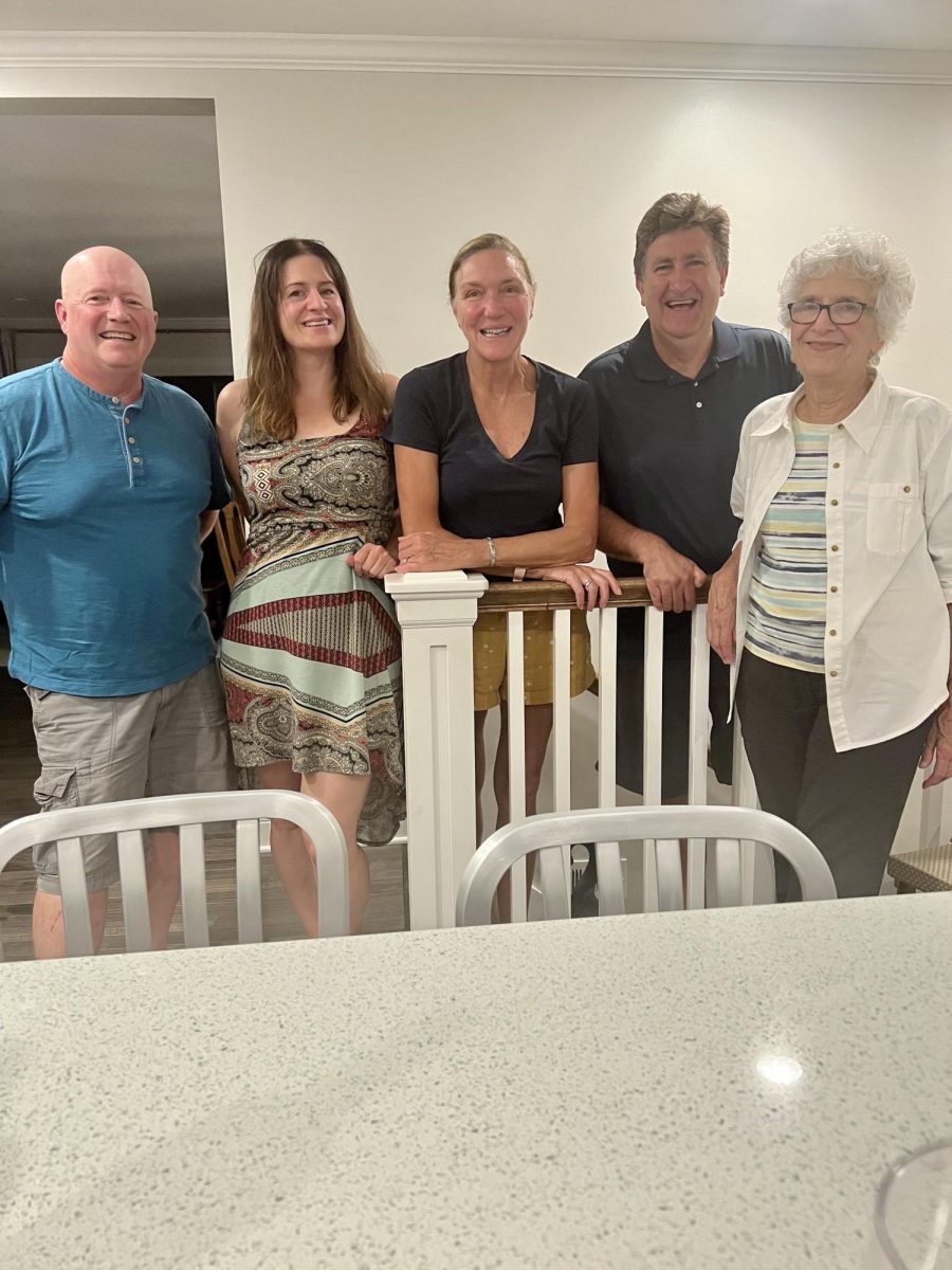 The Greener Grove leadership team includes Steve Ruffalo (far left), Louise Kelly (left), Suzanne Lestina (center), Phil Bolton (right) and Carol Richart (far right).