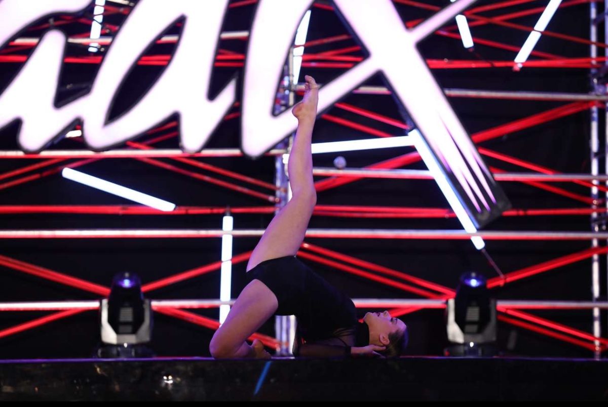 Moriarty dances her solo onstage at Radix Dance Convention. 