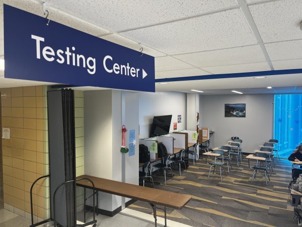 The new testing center is located on the third floor in the C hallway. Students can make appointments to retake tests they missed for any reason.