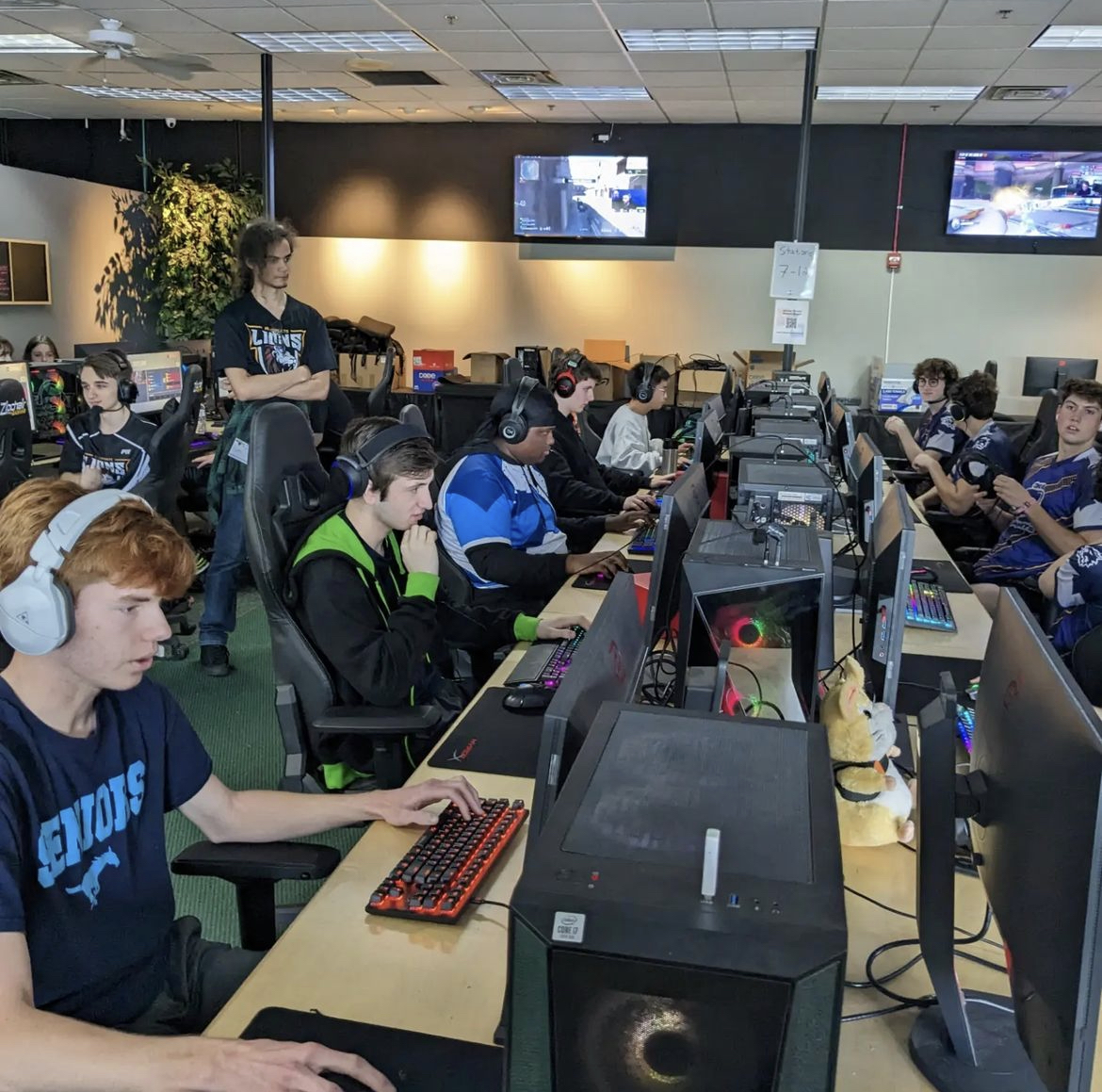 The Overwatch 2 team plays at their first LAN in the IHSEA finals, competing to move on.