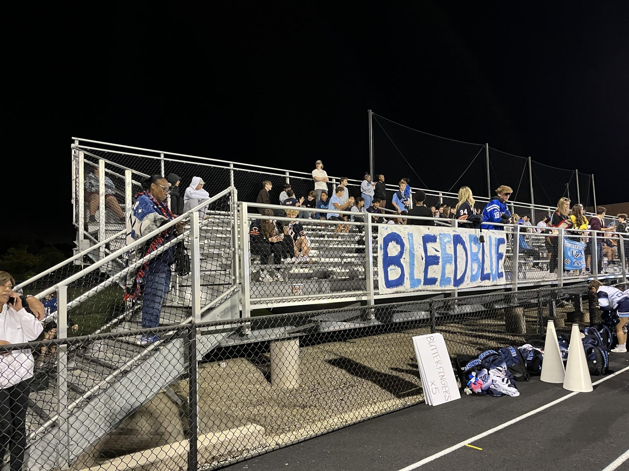 Students clear out the stands by the end of the halftime show at the DGS vs. DGN football game despite the fact that it's one of the most anticipated events of the year.