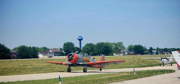 Aircraft begin lining up for take off at Bolingbrook’s Clow International Airport.