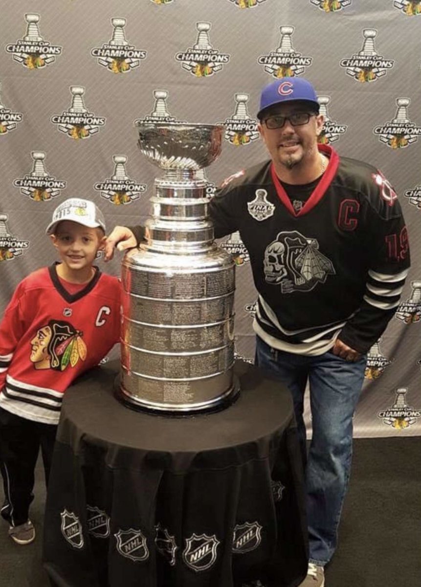 Jaxon Flakus celebrated his Christmas Eve birthday at a Blackhawks game. 