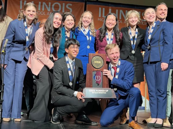 The DGS speech team placed 2nd in the IHSA State Tournament (photo courtesy of Justin Matkovich).