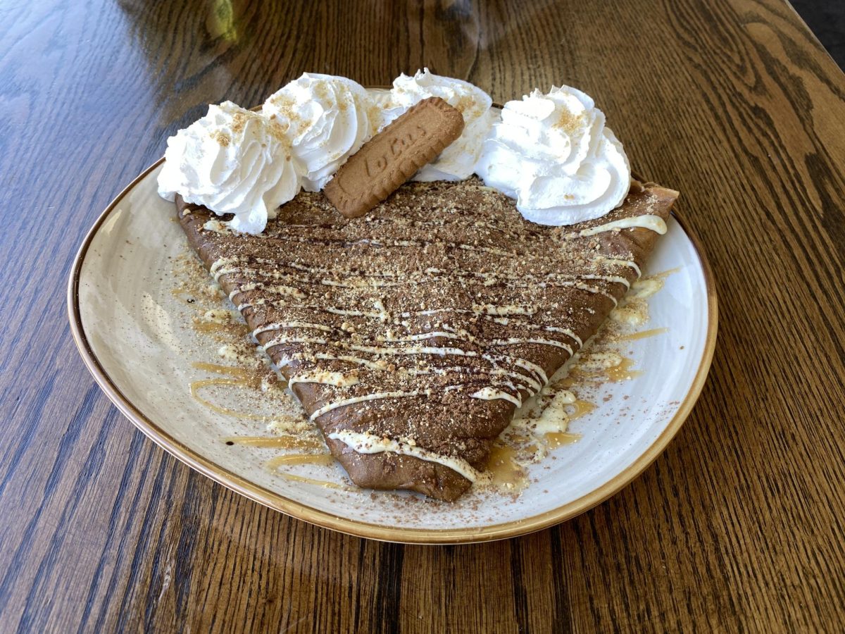 The 'coffee crepe' dish I ordered at Crepe it up.