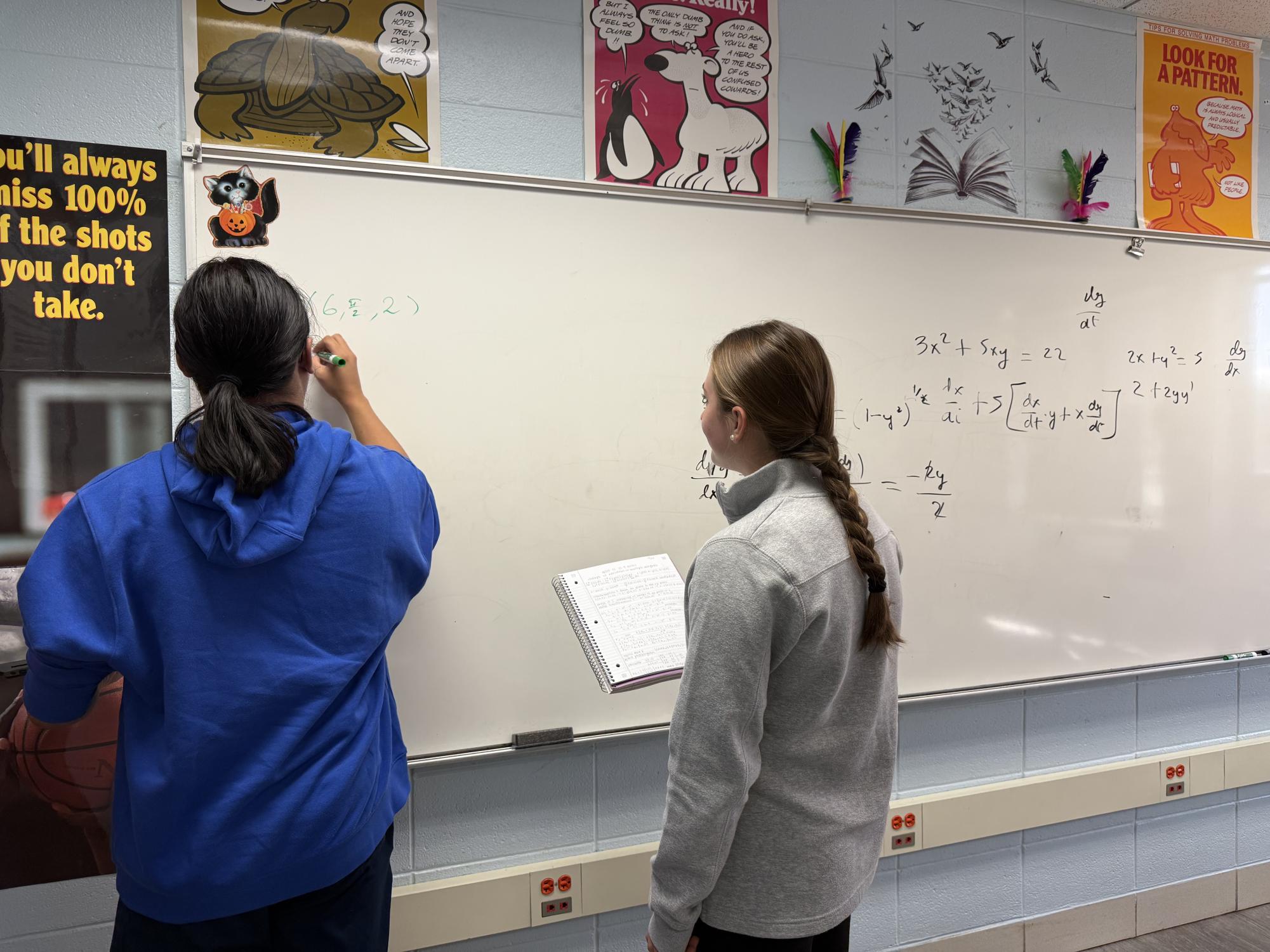 DGS's Calculus 3 class consists of six students and is held during second period in the Math Resource Center.