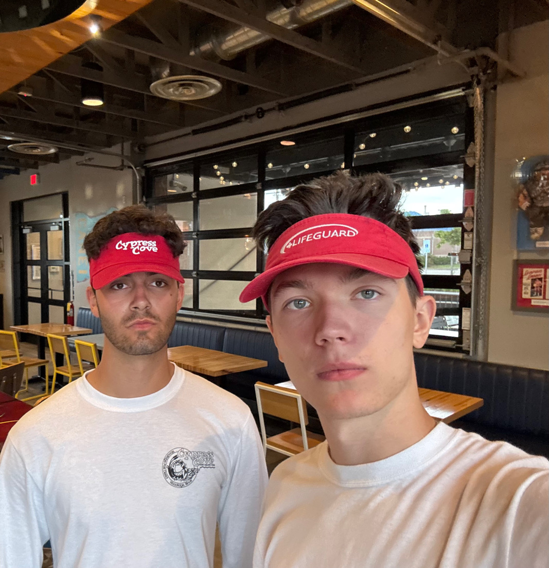 Kosinski's day as a lifeguard is often filled with varied communication as helps and supports patrons.