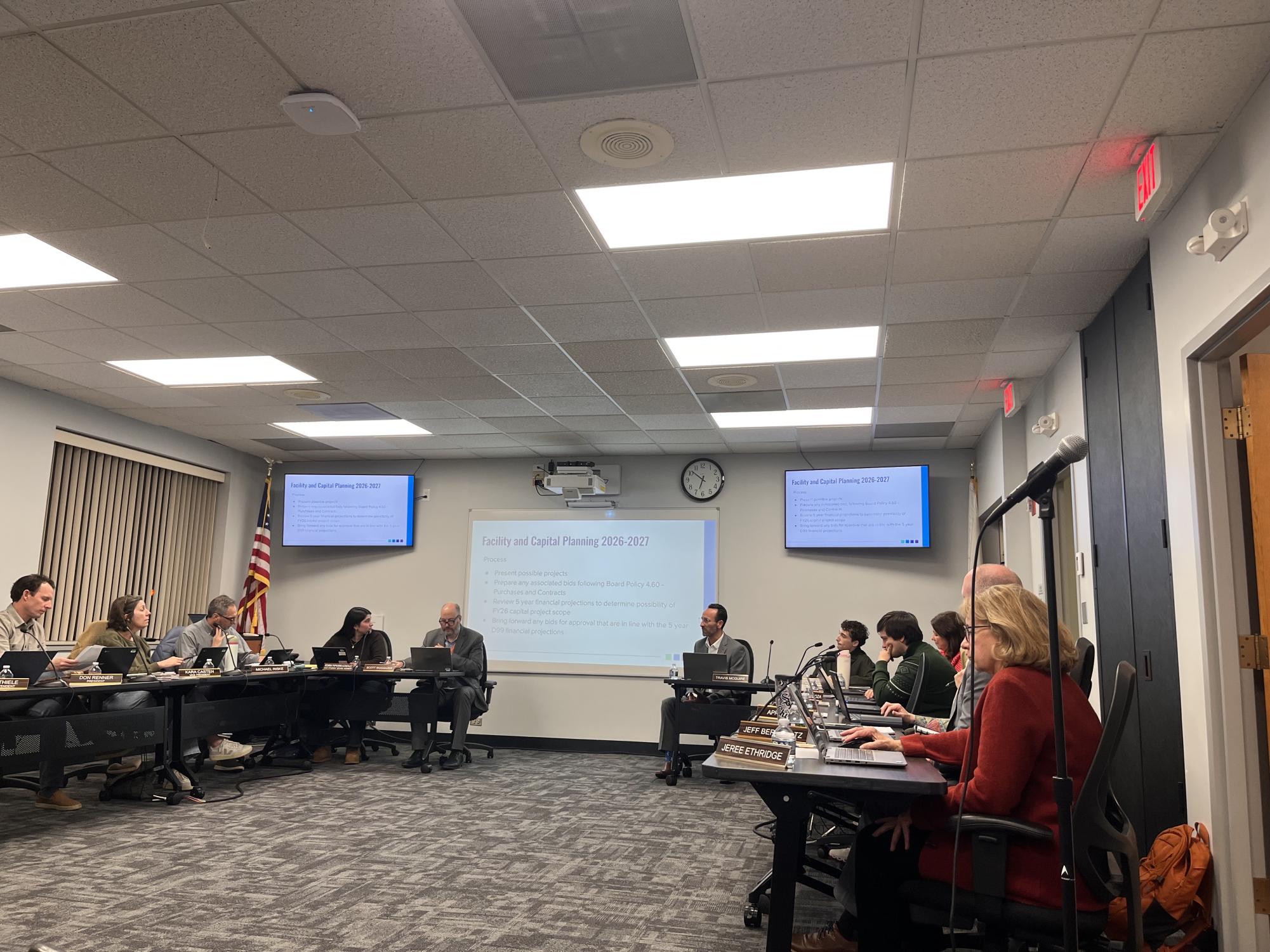 The Jan. 12 meeting was a workshop meeting to discuss issues before they are decided on at the next meeting.