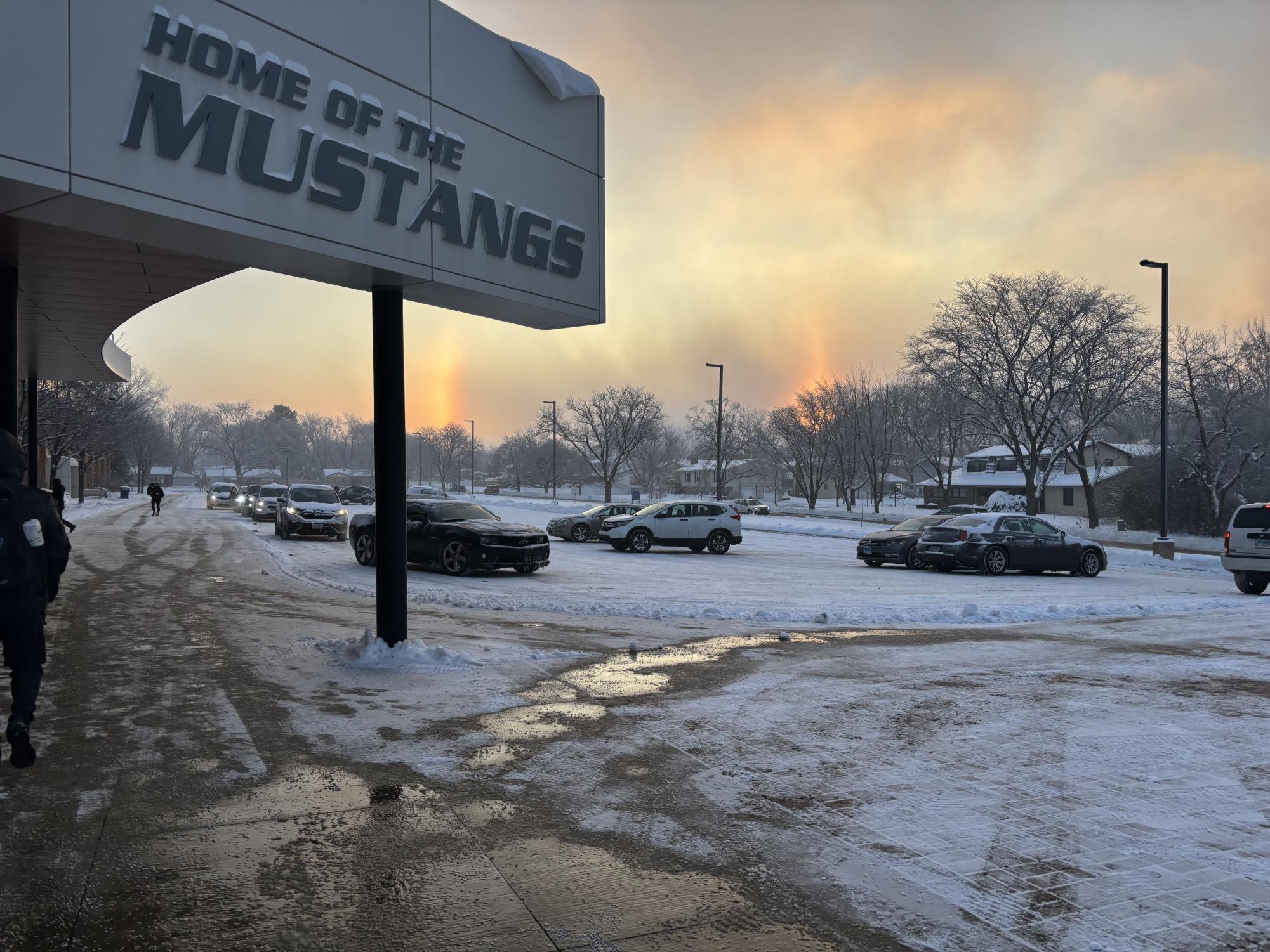 2026 Chicago winter results in dangerous icy conditions along the sidewalks and parking lots of DGS.
