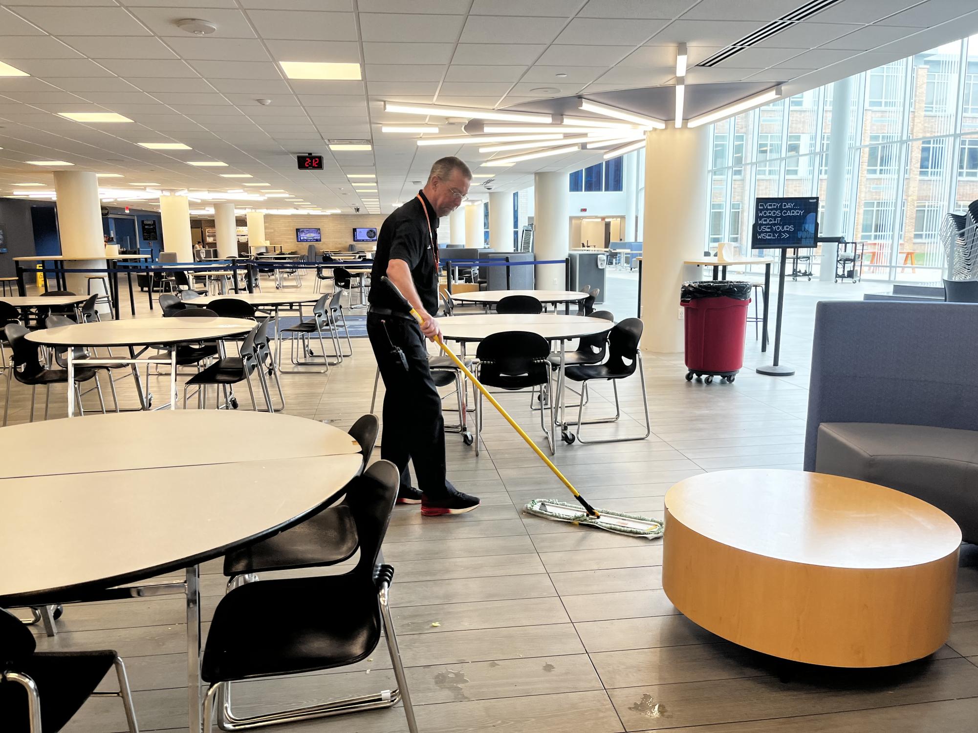 CMG plays an integral role in keeping DGS clean for students and staff.