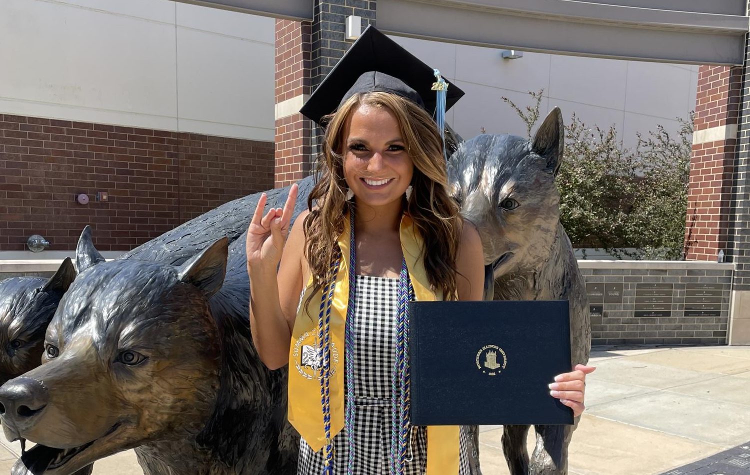 Shealy graduates from college after choosing to switch out of her original major 