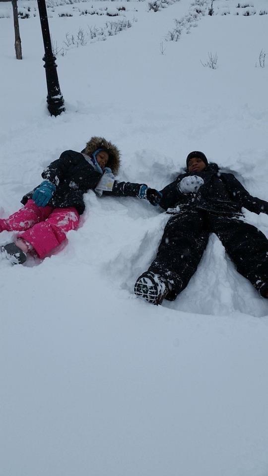 Previous generations enjoyed their snow days playing outside, rather than on their devices