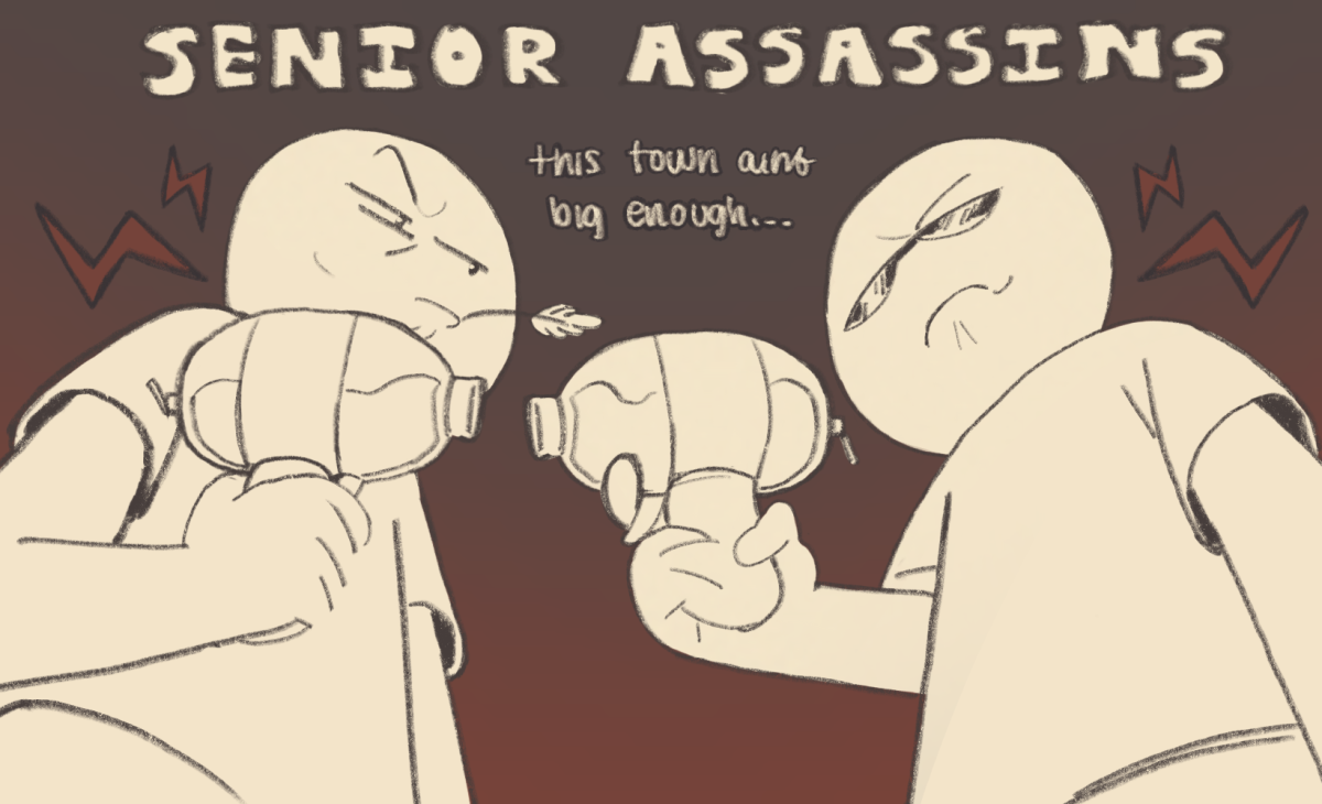 Seniors take part in Senior Assassins, a fun game played with Nerf guns 
